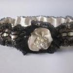 Bridal Garter Set with Pear..