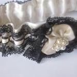 Bridal Garter Set with Pear..