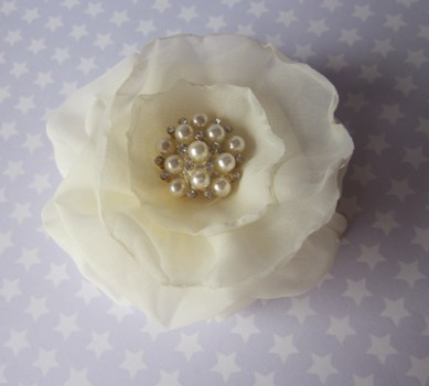 Stardust Bridal Hair Clip Fascinator or Brooch Ivory available in all 