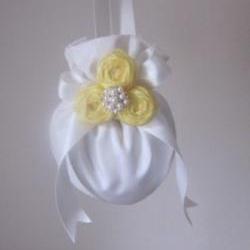 Flower Girl Bag - Ivory & Yellow - Available in all wedding colours