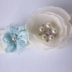 Bridal Garter - Simply Flowers including a little something blue